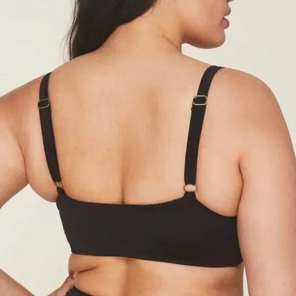 Andie Swim The Belmar Black Bikini Top Size Medium - Picture 2 of 5